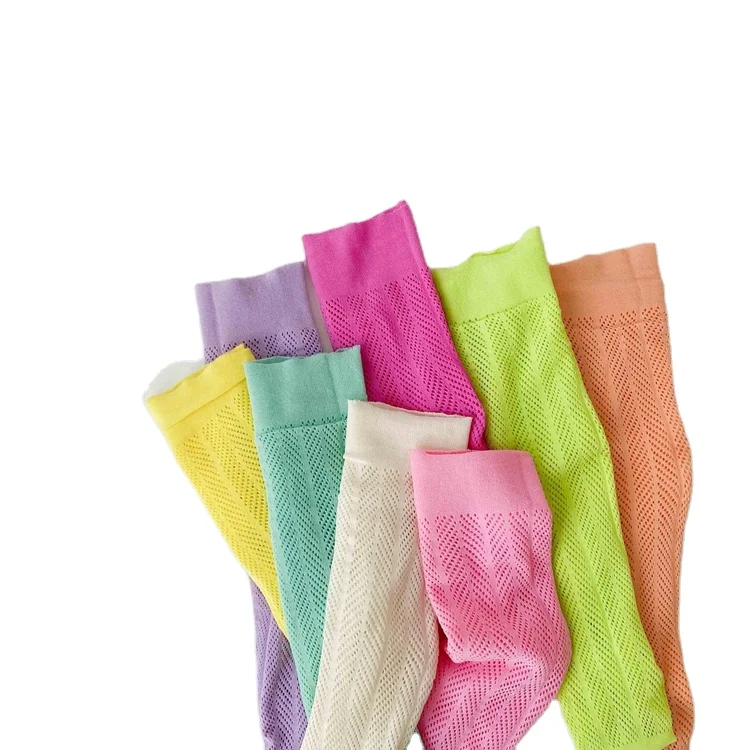 Solid color slouch socks women girl ruffle cotton women ribbed socks