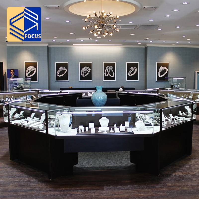 Different Jewellery Showroom Designs Shop Counter Jewelry Glass Display Showcase Jewelry Store Furniture