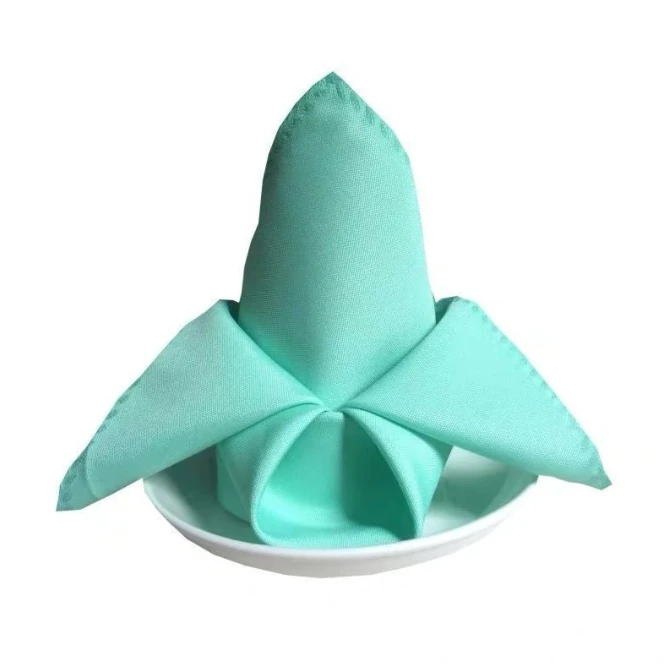 Colorful Cloth Napkins Washable Wholesale Polyester Fabric Table Napkin For Hotel And Restaurant