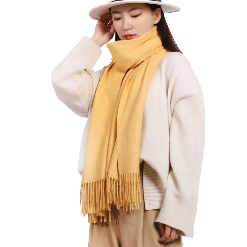 Plaid pashmina scarf egypt pashmina  cashmere scarf for women winter