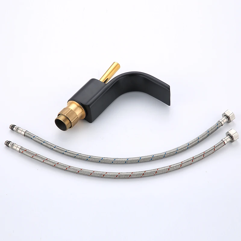 Solid Brass Bathroom Faucet Bathroom Taps Hot Cold Basin Mixer Modern Luxury Water Faucet for Hotel Bathroom Washbasin Faucet