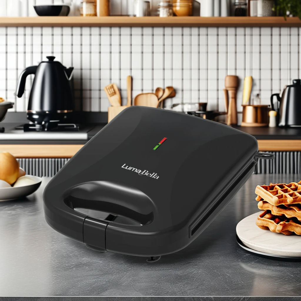 LumaBella Waffle Machine Household light breakfast machine Waffle bread machine Press baking LB-58037