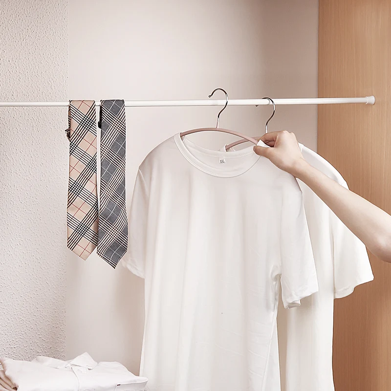 Wholesale Cheap the retractable curtain retractable rod iron metal curtain rod adjustable Extra Long Shower Curtain Rod