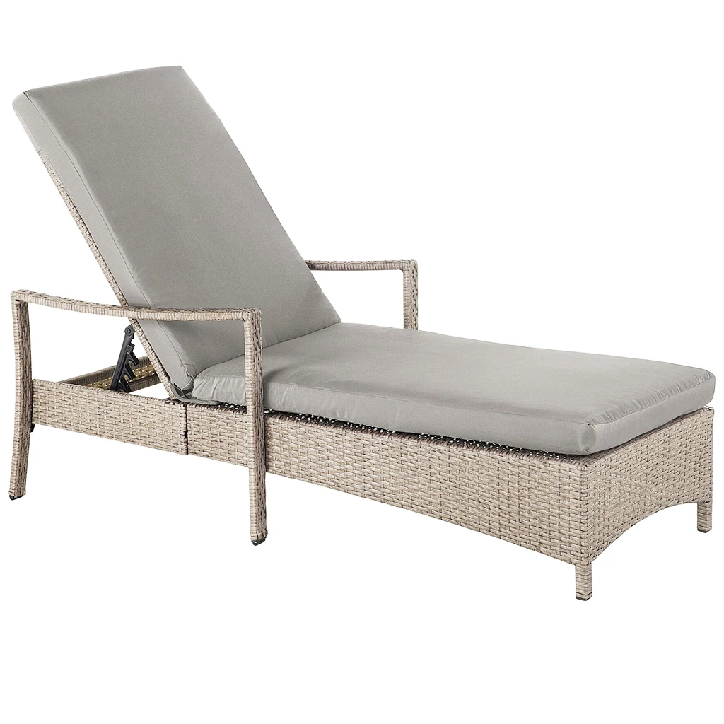 Wholesale Fashion day bed Hotel Outdoor Furniture Waterproof Rattan Style Sun Lounger
