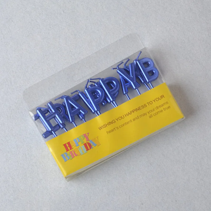 2023 оптовая продажа бездымный металлический золотой цвет свечи для торта на день рождения украшения вечеринки новый алфавит свеча