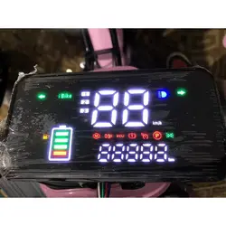 Factory price wholesale universal E bicycle part kits electric meter LCD speed modified 48V liquid crystal LED display