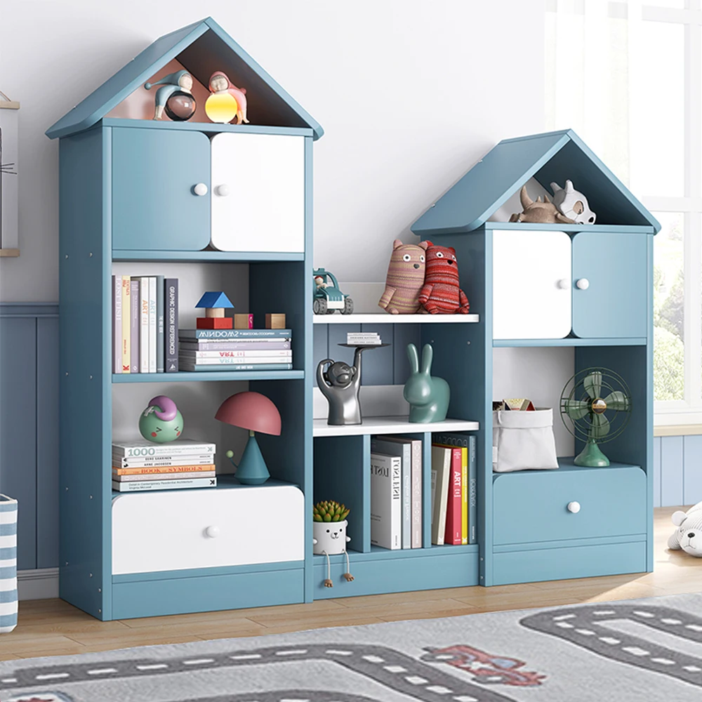 LM KIDS Simple bookshelf nordic kids book shelf library bookcases prices scandinavian bookshelf