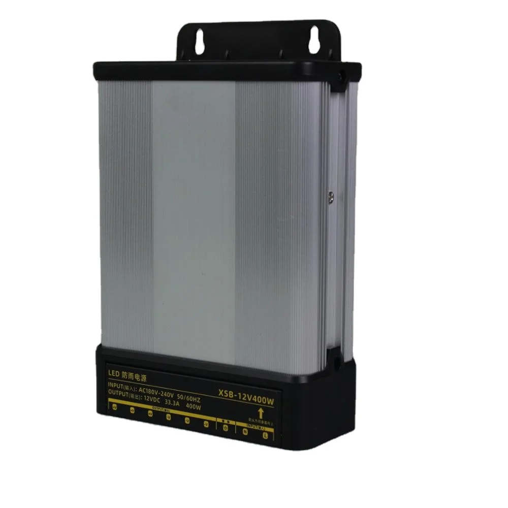 Hot Sell China Factory 5 12 24V 60 to 400W Rainproof Power Supply