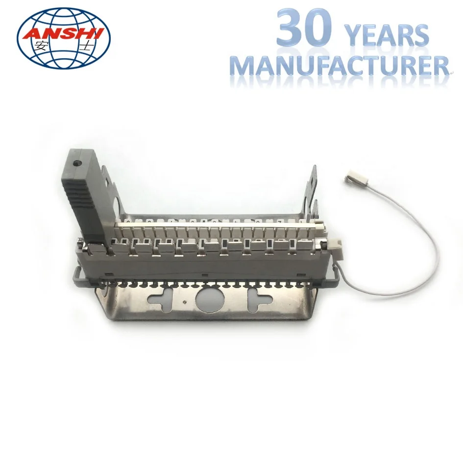 ANSHI Single line Over current over voltage protector unit for 10 pairs krone block