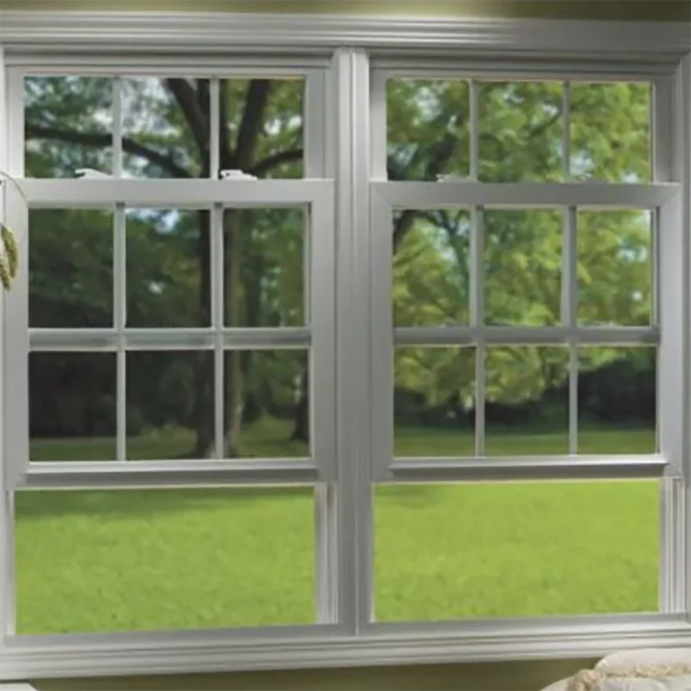Factory American Sash Window Vertical Sliding Glass Windows Double Hung Window