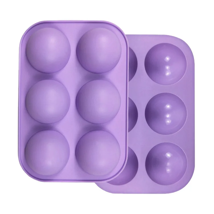 Лидер продаж Amazon 2022, новинка, популярные товары, форма шариков, 6 ячеек, силиконовая форма для мыла, желе, свечи, формы для шоколадного торта