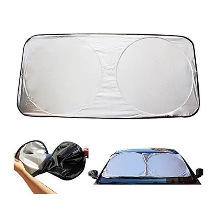 Printed Tyvek Wholesale Car Visor Sunshade Custom Size 150x70cm Foldable VW TIGUAN Foldable Car Windshield Sunshade Front Window