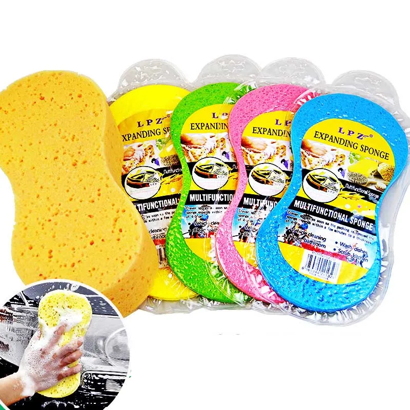 DS4340 Dishes Washing Bathroom and Kitchen Sponges Car Cleaning Polishing Foam with Vacuum Compressed Packing Car Wash Sponges