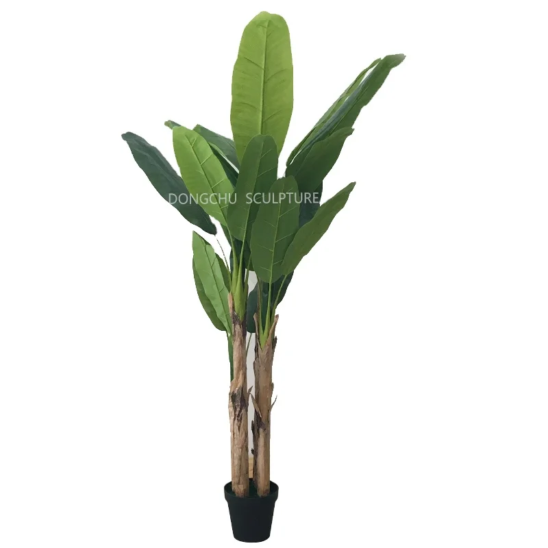 High Quality Artificial Plants Artificial Banana Tree for House Decoration Real Looking Like Natural Tree Plastic Everyday