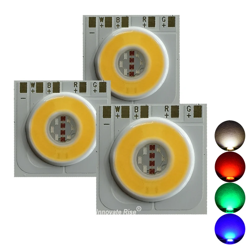 1313 8 ватт 300mA 8-10v 2700K Rgbw 4in1 полноцветный светодиодный чип COB 10 Вт для сцены прожектор