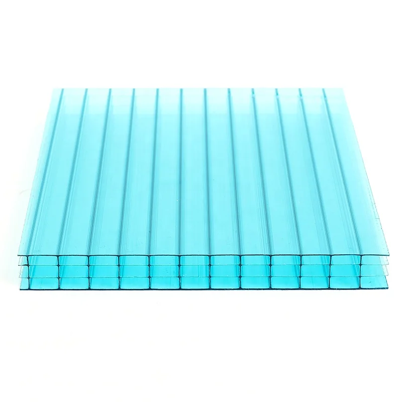 Hot sale UV coat high quality 16mm thick 4 wall polycarbonate sheets
