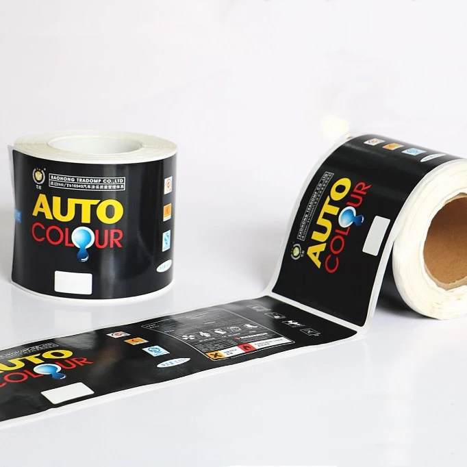 
Custom Adhesive Sticker Printed Hot Sales Coating Paint Label 