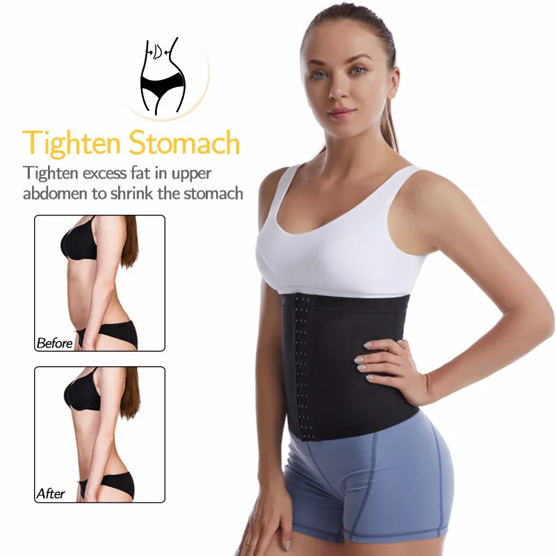 Plus Size Yoga sweat belt fitness sweat abdomen belt plastic waist tummy tucker buckle waist belt waist shaper 2021