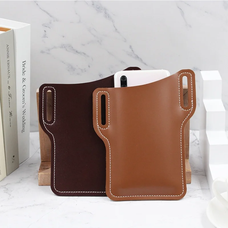 Cellphone Bum Bags Belt Loop Holster Case Outdoor PU Leather Purse Phone Wallet Belt Clip Sheath Belt Bag Waist Bag