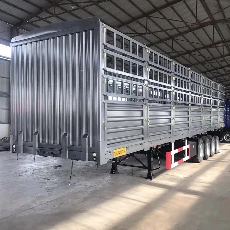 Factory Price 40ft Side Wall Semi Trailer Fence Cargo Semi Truck China Truck Trailers For Sale