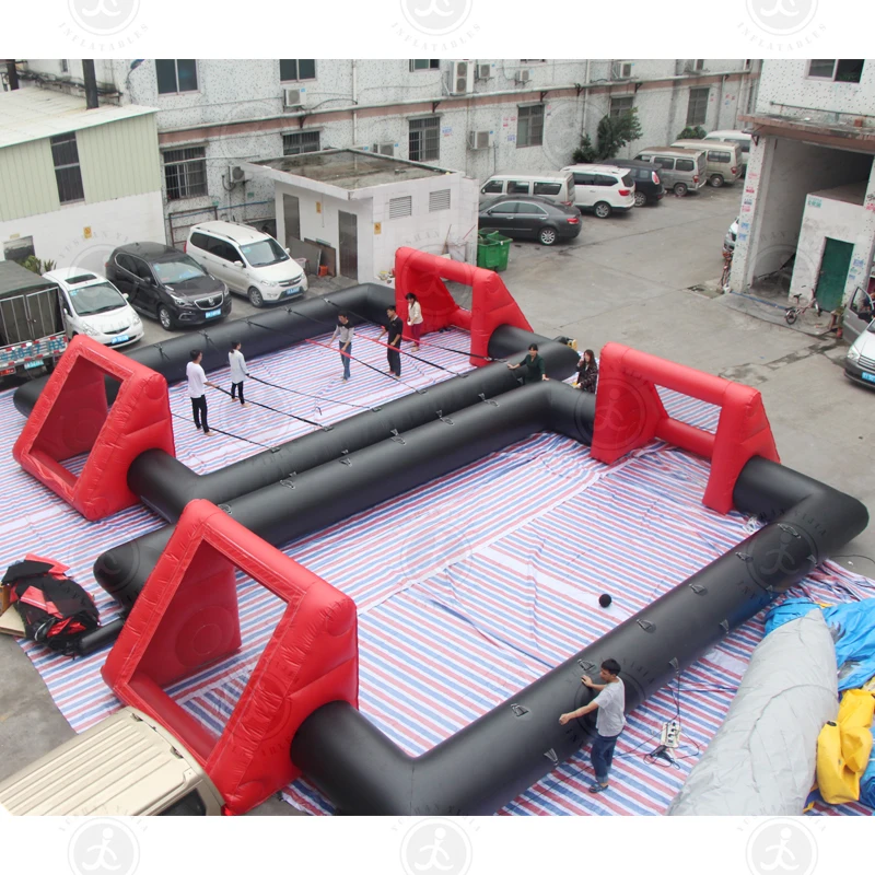 Outdoor Inflatable Soccer Field Inflatable Football Arena / Court For Sale
