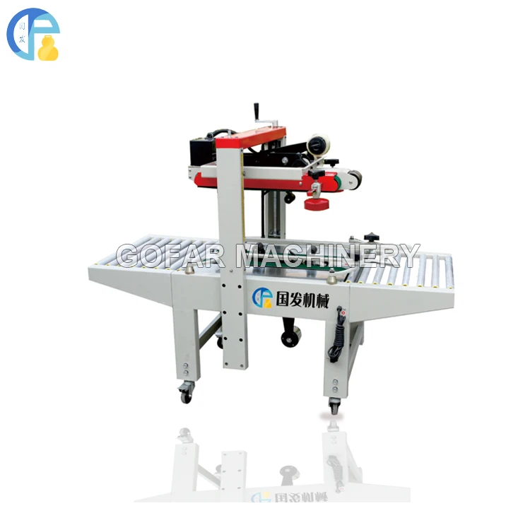 Полуавтоматическая клейкая лента картонная коробка упаковочная складная упаковочная машина