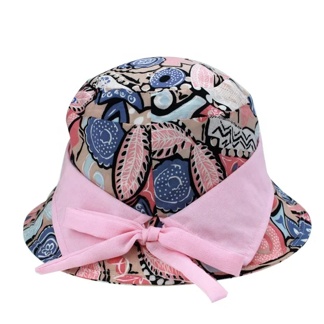 Дешевые пользовательские пустые модные Панамы с принтом для девочек