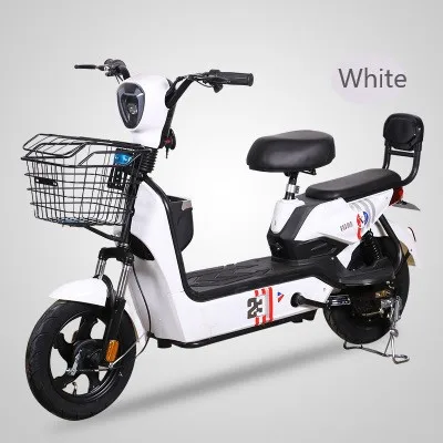 
Hot Sale Wholesale 350W 14inch 48V Adult Male Female Student Electric Bicycle Shock Absorber Pedal Support Road Bike 