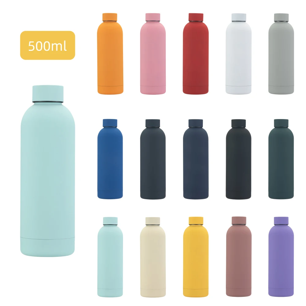Manufacturer Suppliers Reusable Small Mouth 500 ml  Drink Insulated Double Wall Stainless Steel Sport Water Bottle