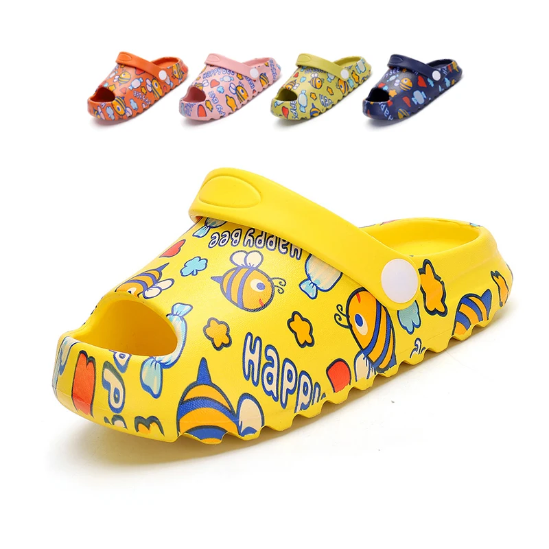 
Kids Garden shoes EVA open toes Breathable printing sandals wholesales multiple colors Children clogs 