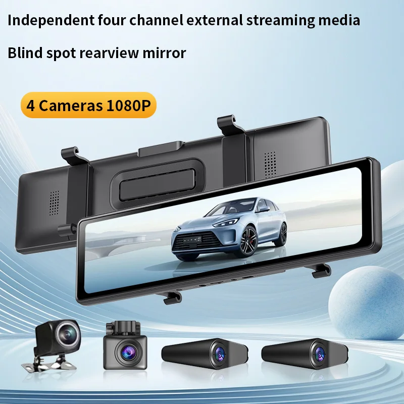 JMC Carplay AndroidAuto 2K 4K 1980*1080P 4G функции 3 камеры 1-летнее двойное зеркало заднего вида Dash Cam DVR автомобили