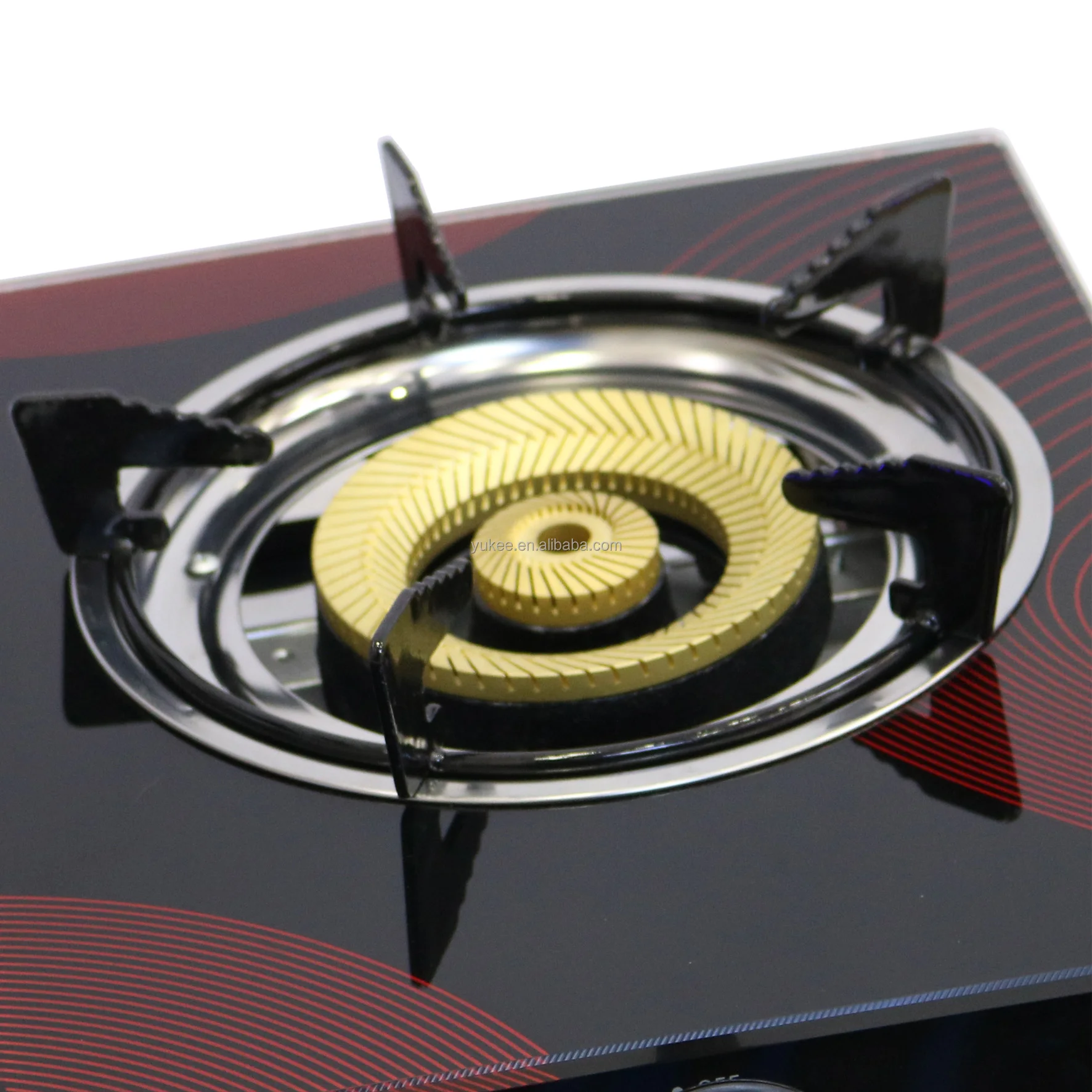 Kitchen Appliance Brand 1 WOK Burner NZ glass top Certified Gas Stove For household use