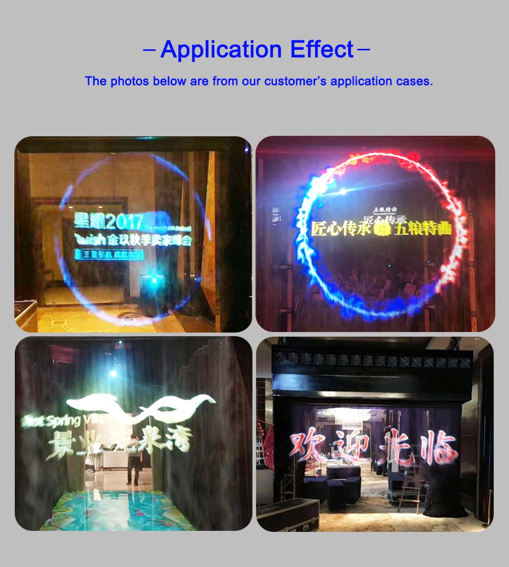 Ava  Customize length 1-3M downward water mist picture video fog screen projector display fog screen 3D