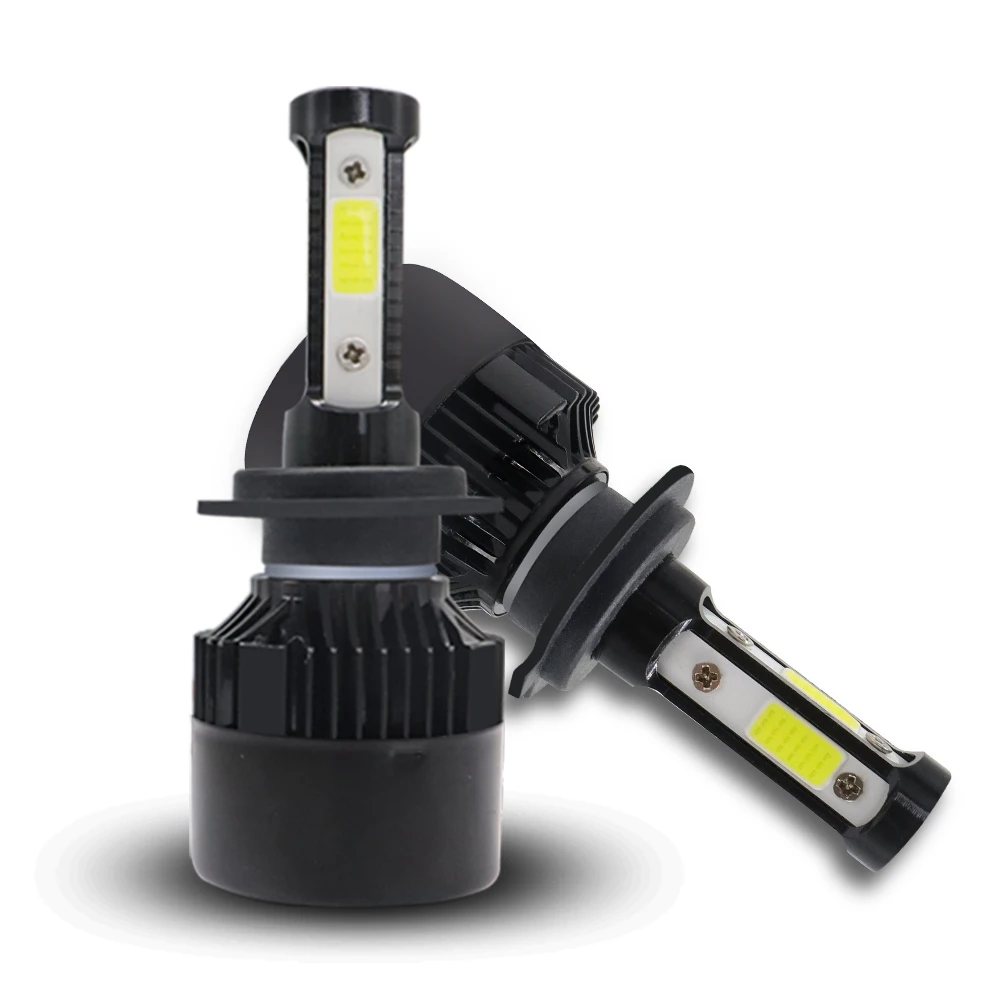 JHS hot selling new X7 led headlight 60W 4 sides h7 h4 H11 9005 9006 led car headlight auto lighting system