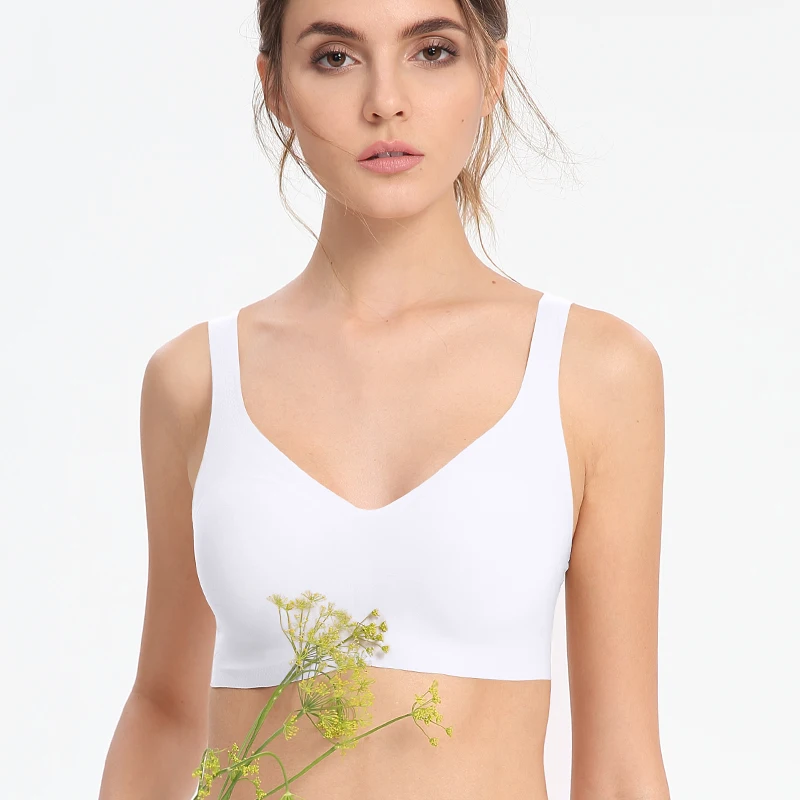 New Sexy Seamless Ice Silk Sport bralette Summer Nursing Bra Wireless Seamless Bra