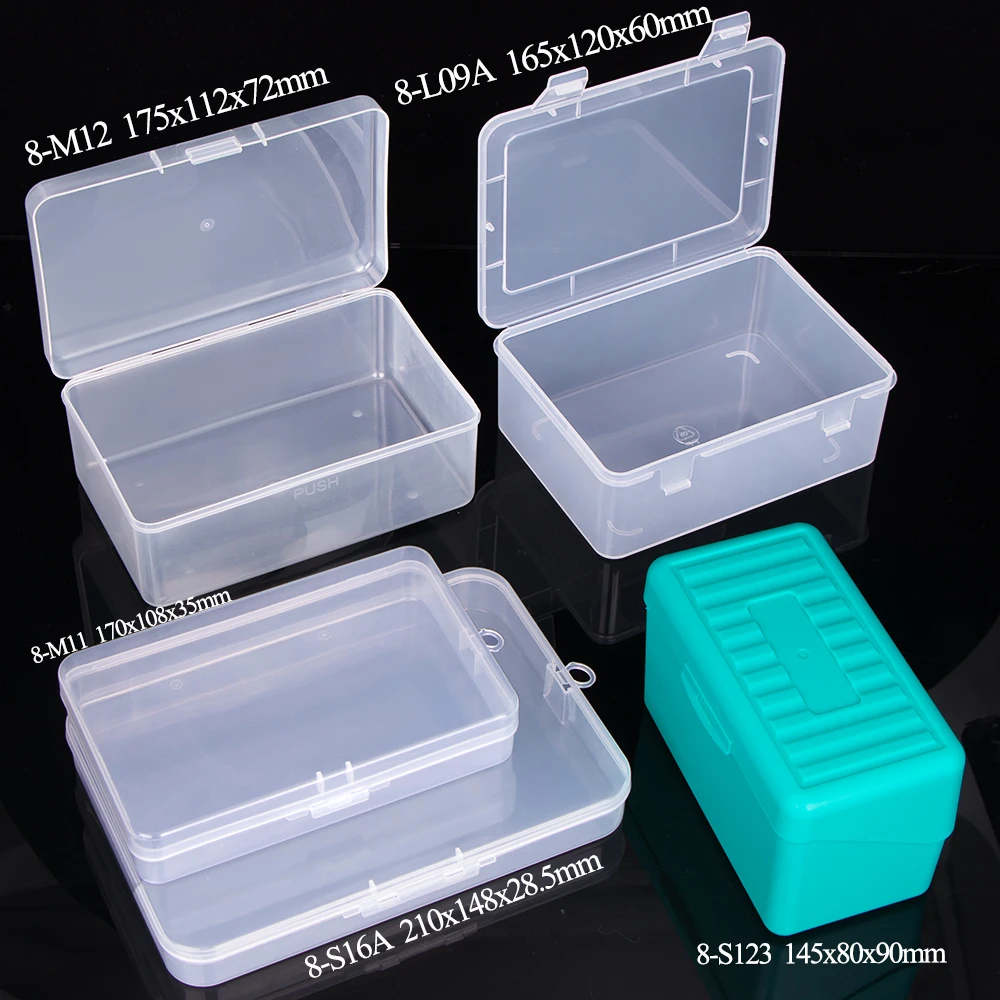 SUNSHING Clear Plastic Box Rectangular Box Screwdrivers Bits Tools Packing Storage Cases Container For Craft Jewelry Fishing