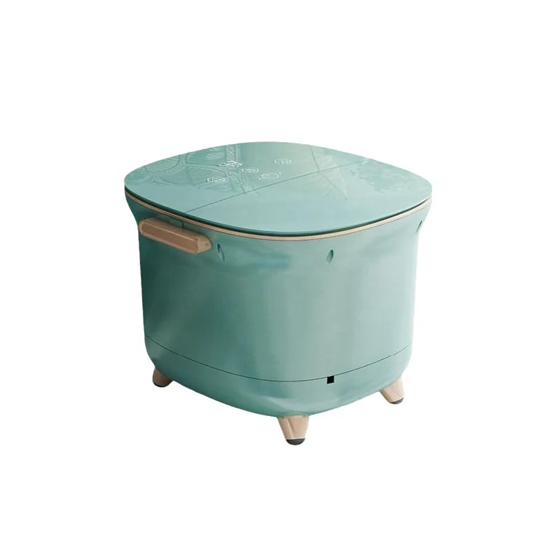 Foot bath bucket knee electric massage foot wash basin heating household leg soaking full-automatic foot wash bucket gift