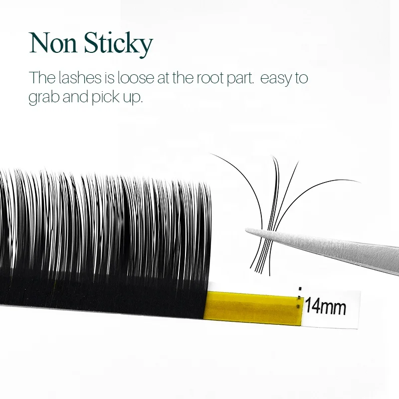 High Quality  Korean PBT Classic Eyelash Extension Trays Matte Russian Volume False Lashes