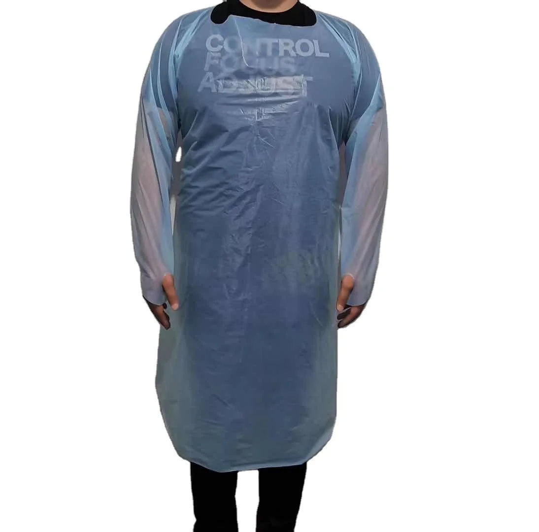 Biodegradable compostable apron, disposable medical plastic apron