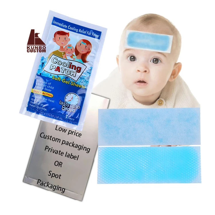 cheap online products gel cold antipyretic fever cooling pad ice fever patch cooling gel packs