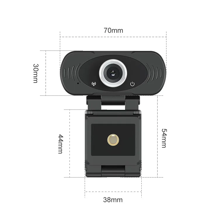 
New Product Webcam 360 Degrees 1080p Live HD Webcam for Steaming Online Teaching Meeting Computer USB Webcam 