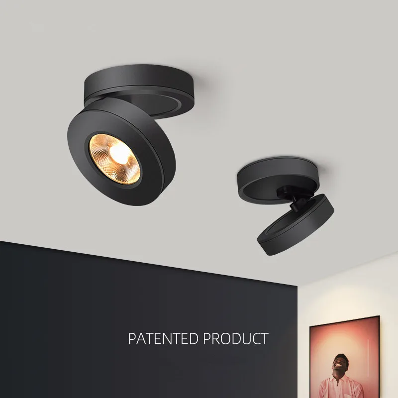 2023 Modern Adjustable Spot Round LED Track Lighting for Shop