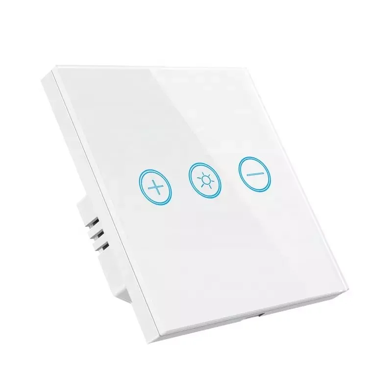 EU/UK Tuya WiFi Smart Dimmer Switch Light LED Electric Touch Glass Wall Timing Remote Control On Off For Alexa Google Home