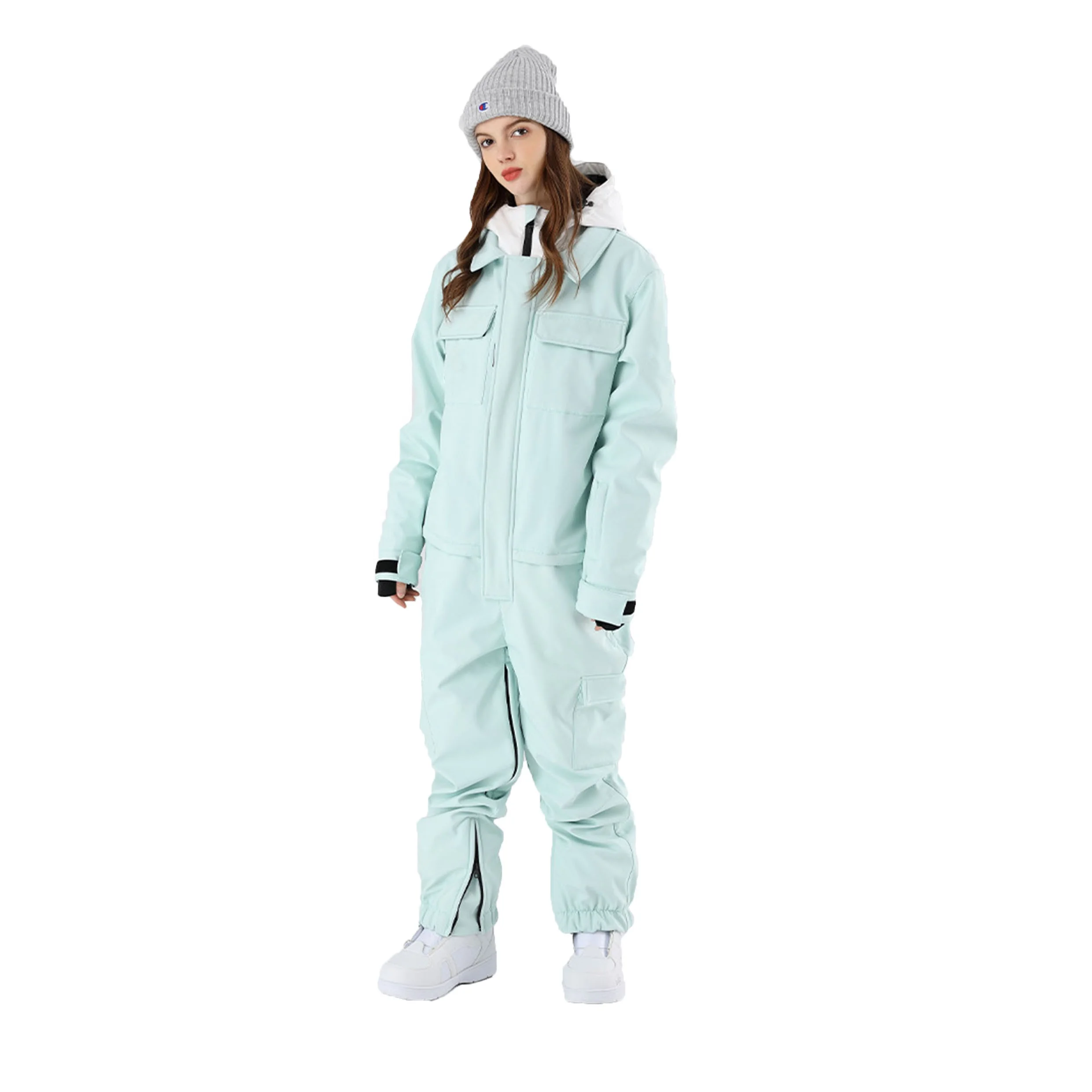 Customized Professional Snowboard Jumpsuits winter High waterproof Ski Racing Suits one piece women Tactical Overall