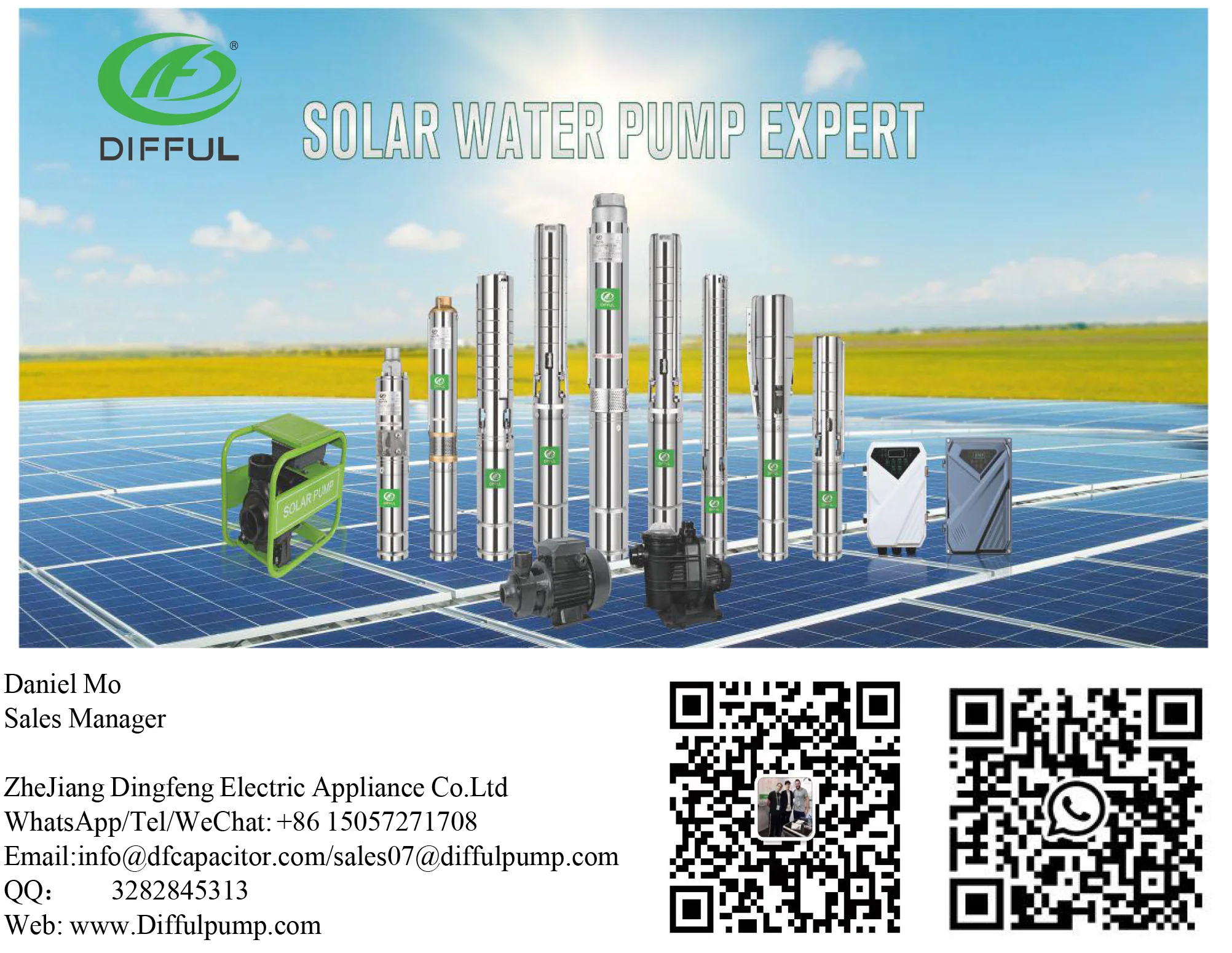 3HP dc solar pump   surface solar water pump for agriculture