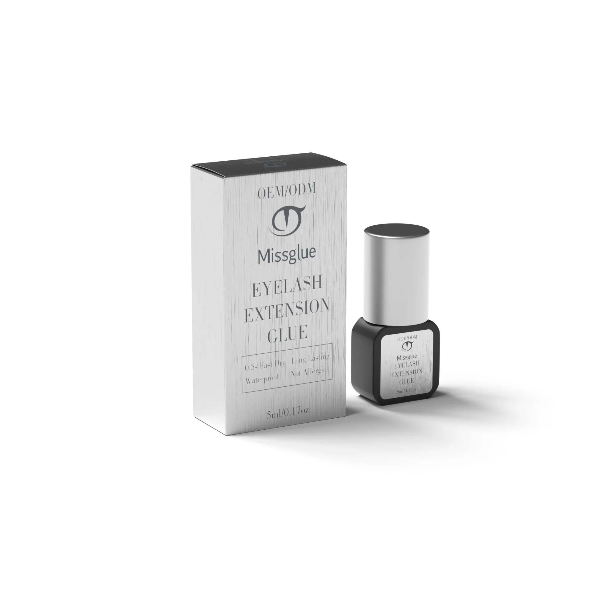 Custom Korea Hot Sale 5ml 10ml Black Eye Lash Adhesive Glue 0.5s 1s 2s 3s Private Label OEM/ODM Lash Extension Glue with logo