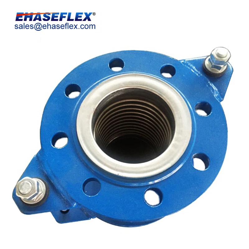 Non-Welded Flexible Joint Bellows Corrugated Metal Hose With Tie Rods And Flanges