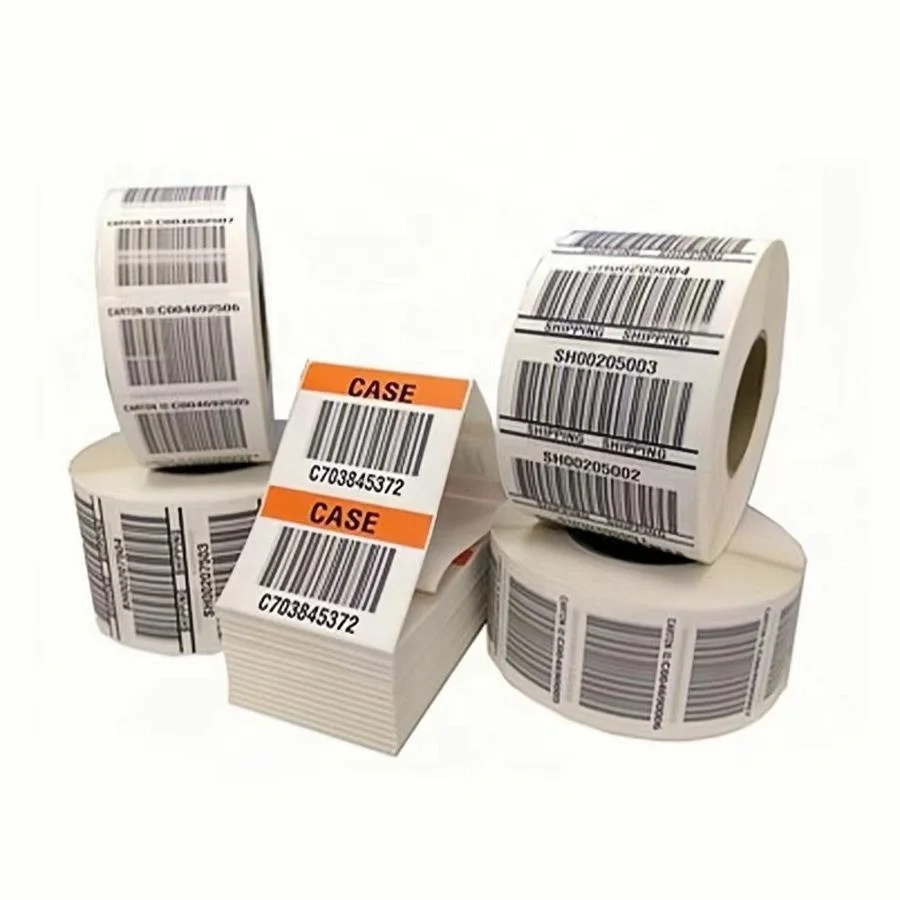 Wholesale  Custom Logo Printing Barcode Label Self Adhesive Paper Label Sticker