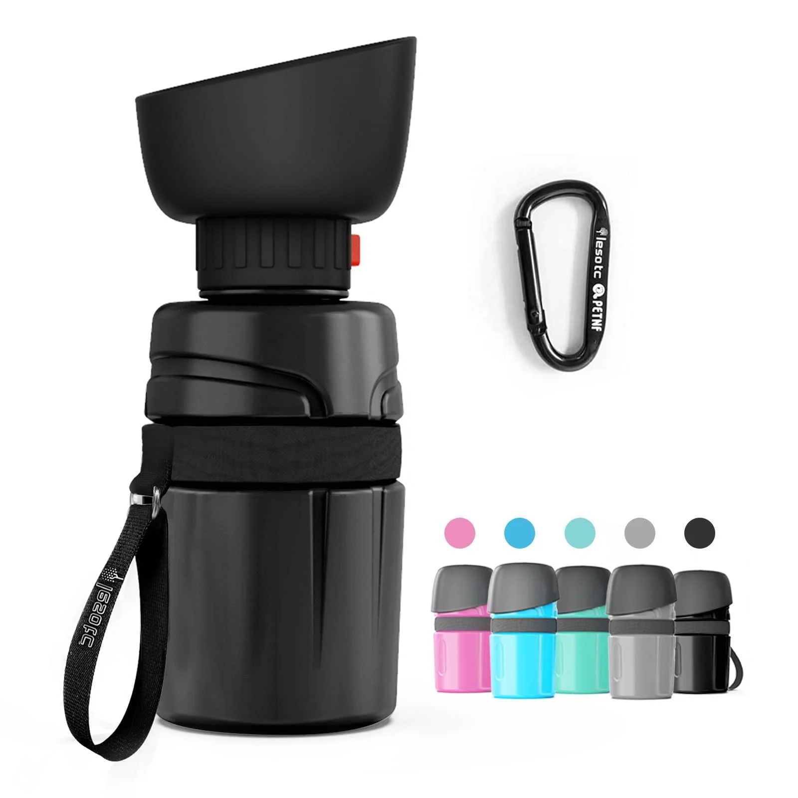 OEM Amazon 21oz/600ml Animal Feeding Drinking Cup Bowl Food Grade Pet Water Dispenser Dog Water Bottle Portable Travel bottle