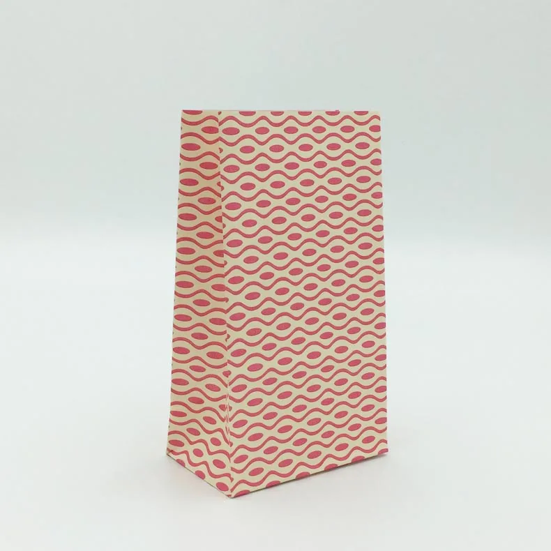 China Factory Flat Brown Kraft Paper Bag With Free Logo Printing For Food Without Handle